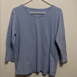 Long sleeve baby blue shirt